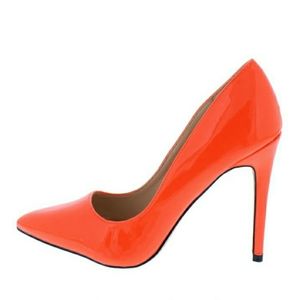 🆕️ Women's Neon Orange Patent Pump